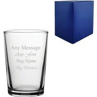 Uniqueful Personalised Engraved Toughened Conical Glass 7oz 207ml Any Message in Clear