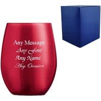 Uniqueful Personalised 12.75oz Primarific Red Tumbler Birthday Gift for Friend