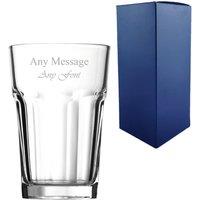 Uniqueful Personalised American Style Iced Tea Casablanca Glass Any Message 15oz in Clear