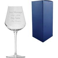 Uniqueful Personalised 470ml Inalto Uno Wine Glass for Friend Birthday in Clear