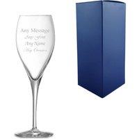 Uniqueful Personalised Oenologue Expert Champagne Flute Birthday Gift for Friend in Clear