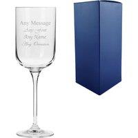 Uniqueful Personalised 350ml Fusion Red Wine Glass Birthday Gift for Friend in Clear