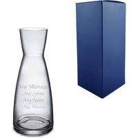 Uniqueful Personalised Engraved 285ml Ypsilon Carafe Birthday Gift for Friend in Clear