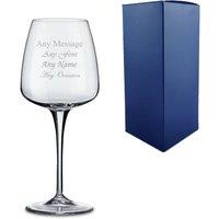Uniqueful Personalised 520ml Aurum White Wine Glass Birthday Friend in Clear