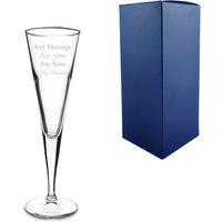 Uniqueful Personalised Engraved 160ml Ypsilon Champagne Flute Gift Box Birthday in Clear