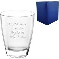 Uniqueful Personalised 375ml Nadia Glass Tumbler Birthday Friend in Clear