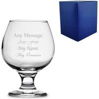 Uniqueful Personalised 390ml Brandy Cognac Snifter Glass Birthday in Clear