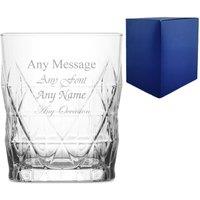 Uniqueful Personalised 345ml Keops Whisky Glass Birthday Gift for Friend in Clear