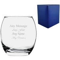 Uniqueful Personalised Engraved 405ml Tondo Tumbler Birthday Gift for Friend in Clear