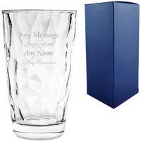 Uniqueful Personalised 470ml Diamond Hiball Tumbler Birthday Gift for Friend in Clear