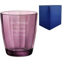 Uniqueful Personalised Engraved 300ml Purple Pulsar Whisky Glass Birthday Friend