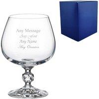 Uniqueful Personalised 250ml Claudia Crystalite Brandy Birthday in Clear
