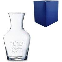 Uniqueful Personalised 250ml Vin Carafe or Vase Birthday Gift for Friend in Clear