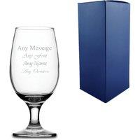 Uniqueful Personalised 12.5oz Maldive Cider Beer Glass Birthday in Clear