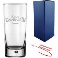 Uniqueful Personalised Hiball Tumbler Slainte Design Message to the Reverse in Clear
