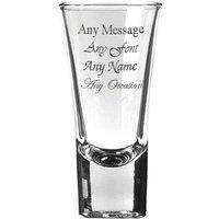 Uniqueful Personalised Engraved Boston Shot Glass 1.2oz Birthday Gift for Friend in Clear