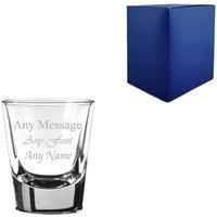 Uniqueful Personalised 1.5oz American Shot Glass Any Message Any Occasion in Clear