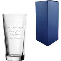 Uniqueful Personalised 20oz Perfect Pint Glass Any Message Any Occasion in Clear