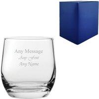 Uniqueful Personalised Bolero Water Glass 8oz 236ml Any Message Birthday in Clear