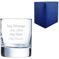 Uniqueful Personalised Engraved Islande Whiskey Glass 6.7oz 200ml Any Message in Clear
