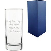 Uniqueful Personalised Weighted Hiball 13oz Glass Any Message Birthday in Clear