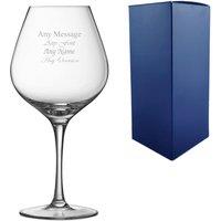 Uniqueful Personalised Large Cabernet Abondant Wine Glass Birthday Friend in Clear