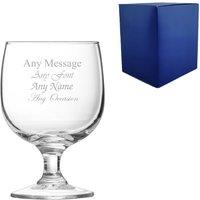 Uniqueful Personalised 8.75oz Short Stemmed Amelia Wine Glass Friend Birthday in Clear
