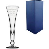 Uniqueful Personalised Engraved Royal Flute 5.25oz Champagne Flute Birthday Gift in Clear