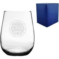 Uniqueful Personalised Commemorative Coronation of the King Stemless Tumbler in Clear