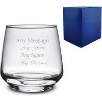 Uniqueful Personalised 345ml Tallo Whiskey Glass Birthday Gift for Friend in Clear