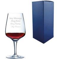 Uniqueful Personalised Crystal Wine Glass 350ml Birthday in Clear