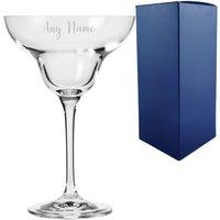 Uniqueful Personalised Crystal Infinity Margarita Glass for Friend in Clear