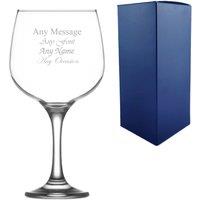 Uniqueful Personalised Combinato Gin Balloon Glass Any Name Message in Clear