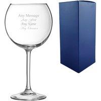 Uniqueful Personalised Vina Splendid Gin Balloon Glass Any Name Message in Clear