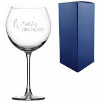 Uniqueful Personalised Engraved Prona Gin Balloon with Names Gin Glass Design in Clear