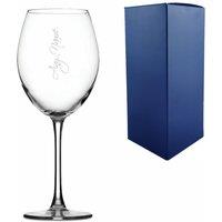 Uniqueful Personalised Enoteca Sideways Name Wine Glass Birthday Friend in Clear
