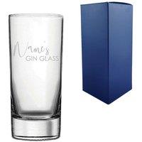 Uniqueful Personalised Hiball with Name's Gin Glass Design Birthday Glass in Clear