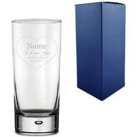 Uniqueful Personalised I love you Even with Smelly Farts Engraved Hiball Tumbler in Clear