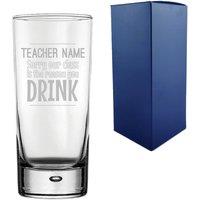 Uniqueful Personalised Sorry Our Class is the Reason You Drink Hiball Glass in Clear