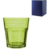 Uniqueful Personalised 305ml Green Water Glass Friend Birthday