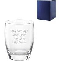 Uniqueful Personalised Engraved 300ml Curved Tumbler Gift Box Birthday Friend in Clear