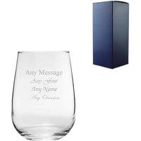 Uniqueful Personalised 590ml Corto Stemless Gin & Tonic Glass in Clear