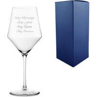 Uniqueful Personalised Large 17.75oz Wine Glass Birthday Gift for Friend in Clear
