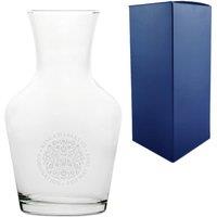 Uniqueful Personalised Engraved Commemorative Coronation of the King Wine Carafe in Clear