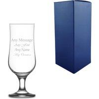Uniqueful Personalised 385ml Nevakar Stemmed Beer Glass Friend Birthday in Clear