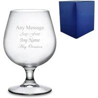 Uniqueful Personalised 18.5oz Stemmed Beer Snifter Glass Birthday Friend in Clear