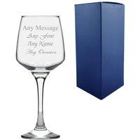Uniqueful Personalised 14oz Tallo Red Wine Glass Birthday Gift for Friend in Clear