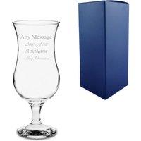 Uniqueful Personalised Pina Colada Glass Birthday Gift for Friend in Clear
