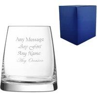 Uniqueful Personalised 13oz Aska Whiskey Tumbler Birthday Gift for Friend in Clear