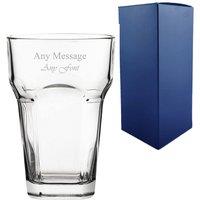 Uniqueful Personalised Wavy Hiball Glass for Friend Birthday Any Message in Clear